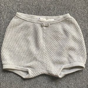 New ✨ H&M textures knit cotton shorts 12-18 months